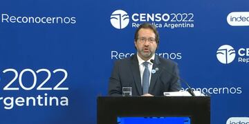 Marco Lavagna, titular del Indec, informó cómo se desarrolla el operativo del Censo 2022. (Télam)