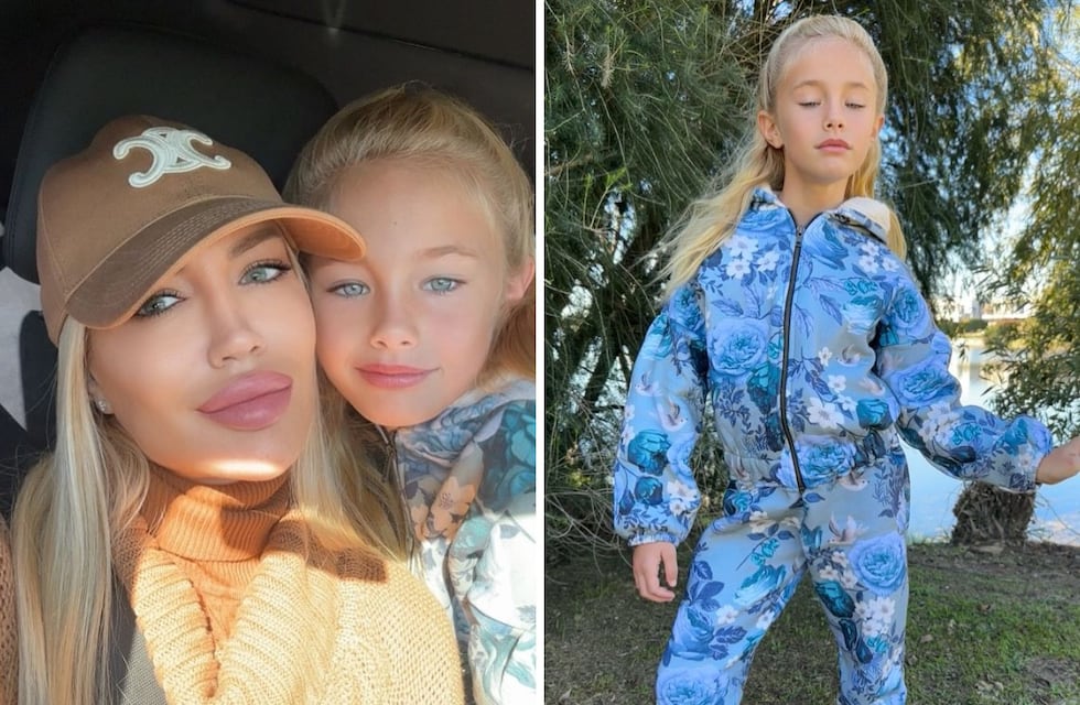 Matilda, la hija de Luciana Salazar, lució un conjunto estampado ideal para el invierno: cuánto cuesta