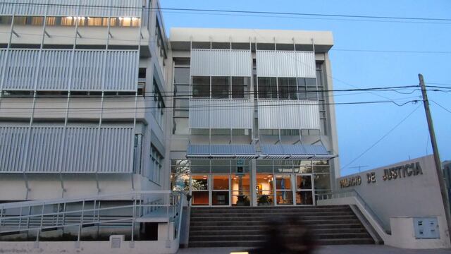 Fachada del edificio de Tribunales de Villa Dolores (La Voz/Archivo)