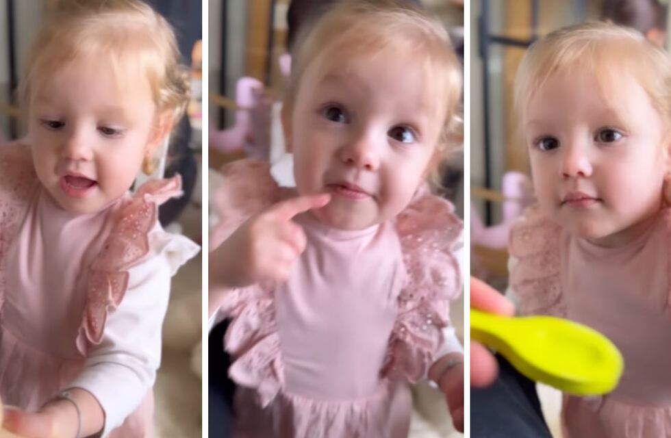 Ana García Moritán, la hija de Pampita, jugó a ser cocinera y enterneció con un video: “Comé, por favor”