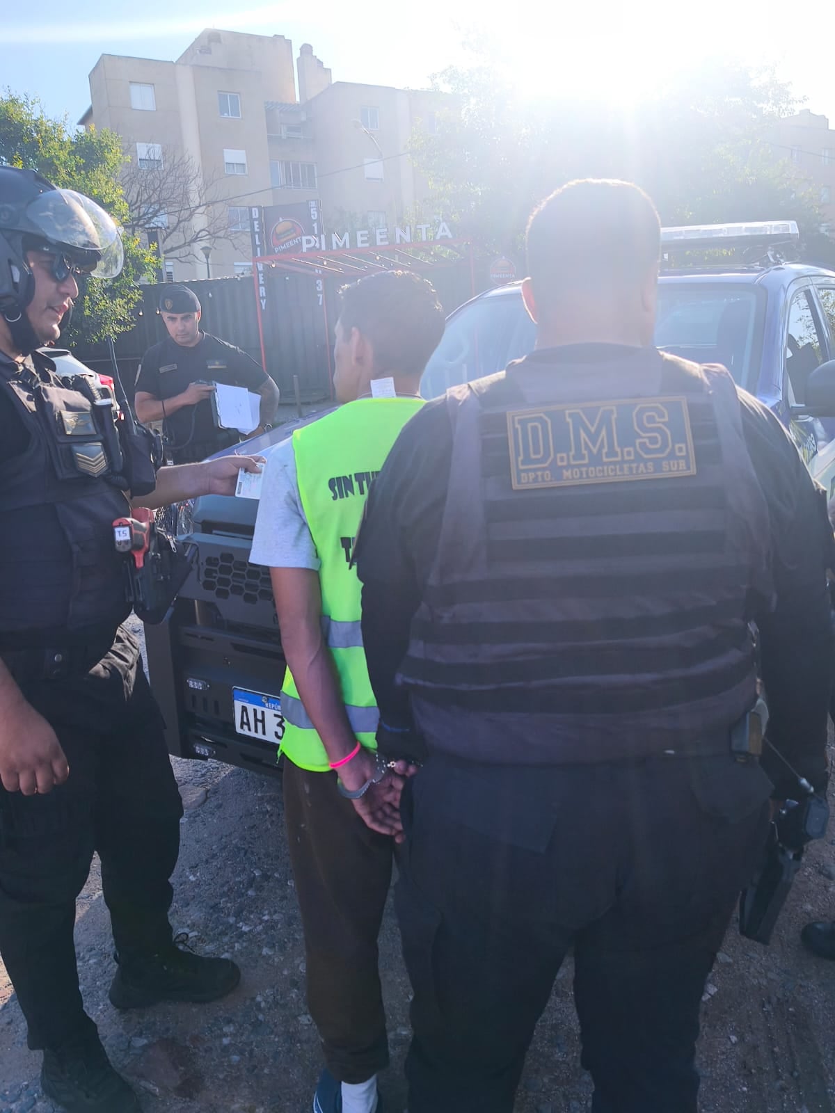 Naranjita detenido en el show de Shakira. (Policía)