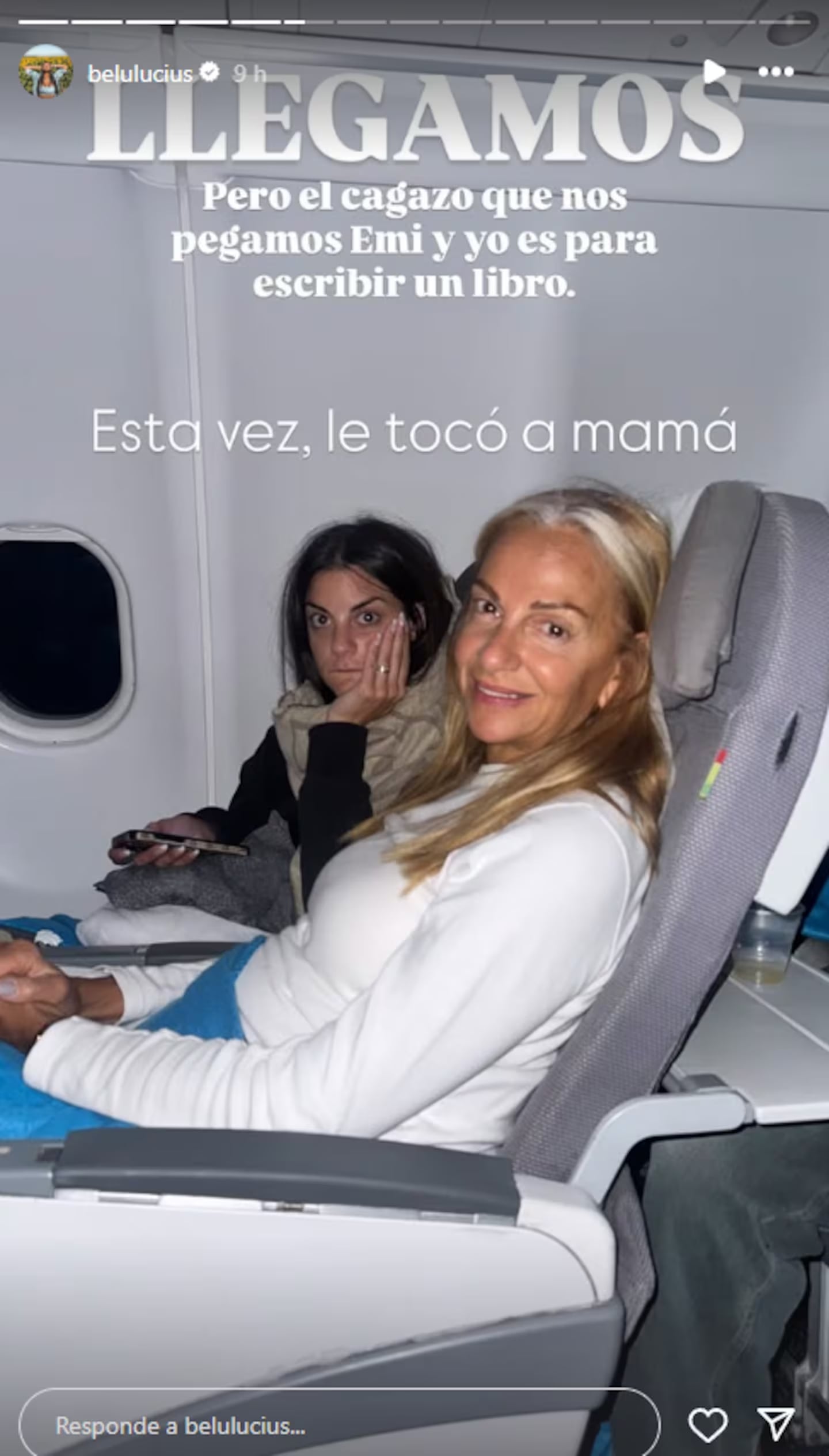 El terrible susto que pasó Belu Lucius por una descompensación de su mamá en un vuelo