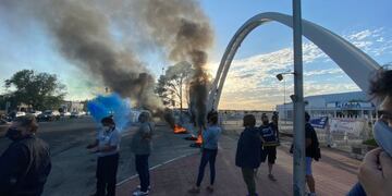 Protesta de trabajadores de la Fábrica de Aviones de Córdoba.