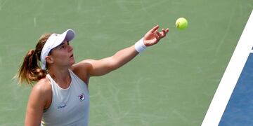 La rosarina Nadia Podoroska se prepara para enfrentarse a una gran contrincante.