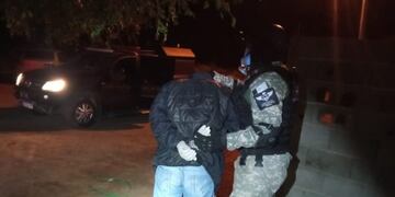 Operativo antinarcotráfico en Valle Hermoso.