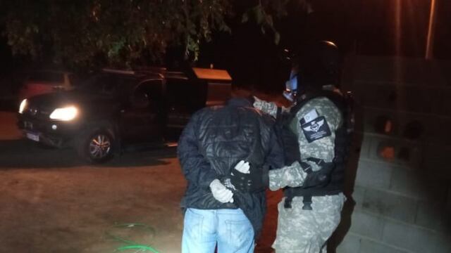 Operativo antinarcotráfico en Valle Hermoso.