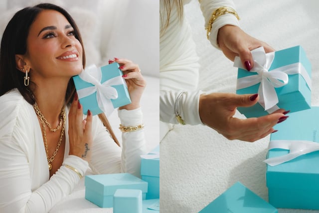 Luciendo las joyas más prestigiosas del mundo.