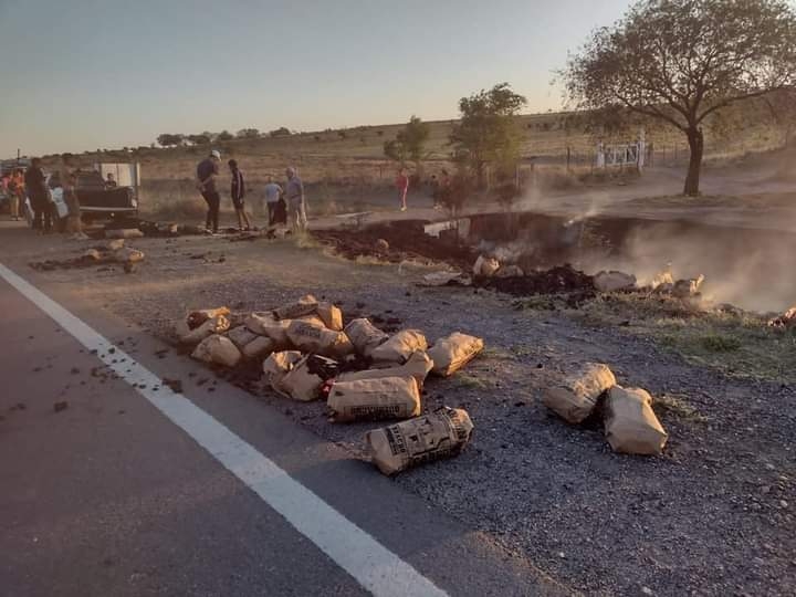 La Cumbre: insólito incendio sobre la ruta