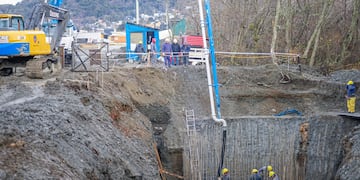 Construyen la estación cloacal auxiliar para el nuevo colector de Ushuaia