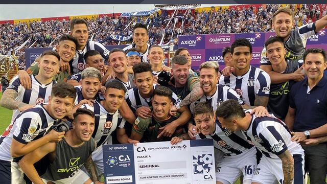 Talleres avanzó a semifinales de Copa Argentina y sigue sumando dinero y elevando su ilusión en este torneo. (Prensa Talleres)