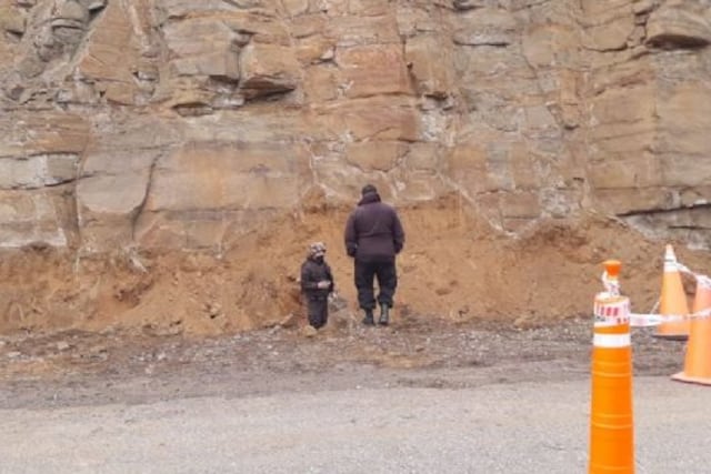 El explosivo fue encontrado a la vera de la ruta 40 a la altura del paraje La Primavera.