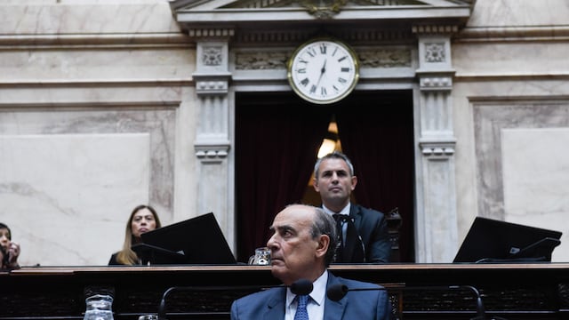 El jefe de Gabinete, Guillermo Francos, en la sesión informativa de la Cámara de Diputados (Foto: HCDN)