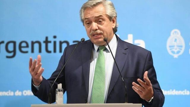 El presidente Alberto Fernández