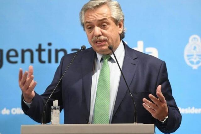 El presidente Alberto Fernández