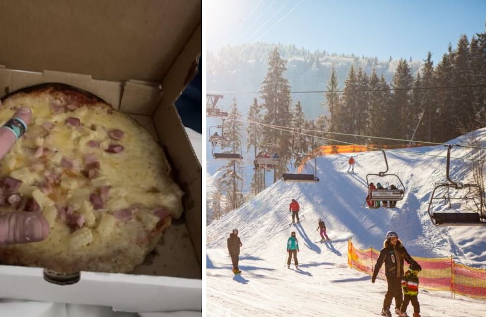 Insólito: compró dos pizzas en un centro de esquí y cuando llegó la cuenta quedó en shock por el precio