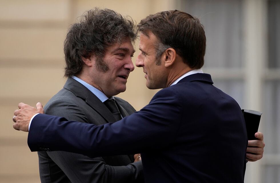 Javier Milei se reunió con Emmanuel Macron en la Casa Rosada