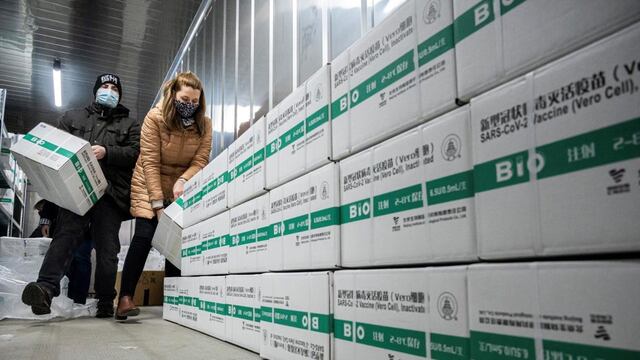 Sinopharm. La vacuna china para inocular a docentes (AP/Archivo).