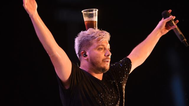 Damián Córdoba en un show. (La Voz)