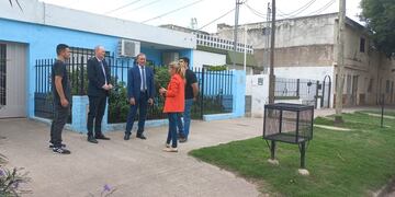 Villa María. Personal judicial en la casa donde fue hallada una persona sin vida. (MPF)