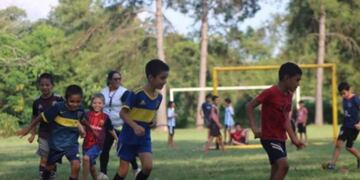 Inicio de actividades infantiles en Colonia Guaraypo y Guatambú.