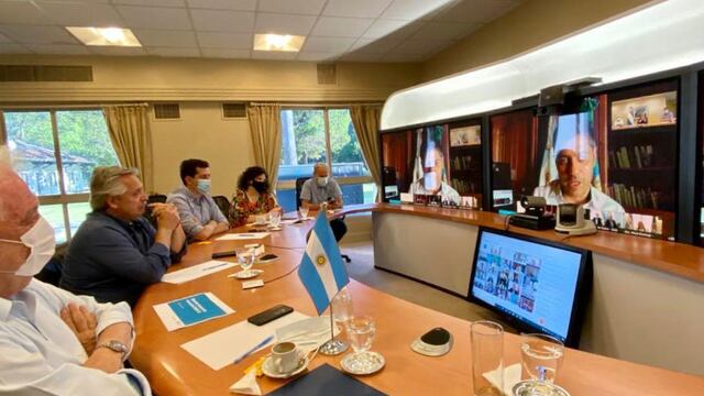 Alberto Fernández reunido con gobernadores (Foto: Presidencia)