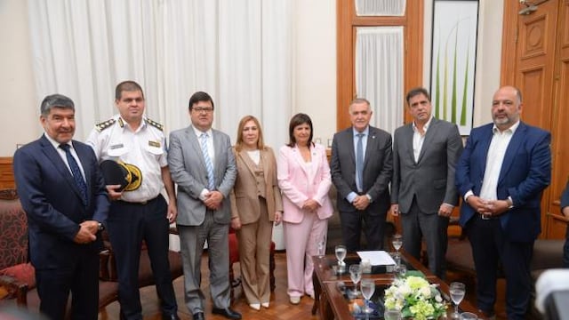 Jaldo recibió a la Ministra de Seguridad Nacional, Patricia Bullrich.