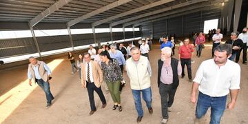 Río Chico: Jaldo recorrió un emprendimiento citrícola