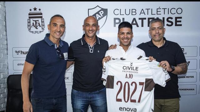 El volante Fernando Juárez estaba a préstamo de Talleres y Platense hizo uso de la opción por el 70% de su pase (Prensa Platense)