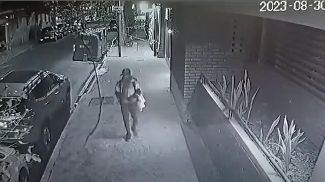 Las imágenes que comprometen al sospechoso.