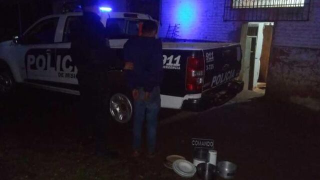 Joven terminó detenido por delitos contra la propiedad en Eldorado.