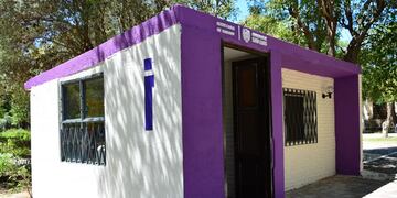 La nueva oficina de informes a los turistas esta ubicada en la plaza Sarmiento de San Francisco del Monte de Oro. Gentileza Norte Puntano Noticias