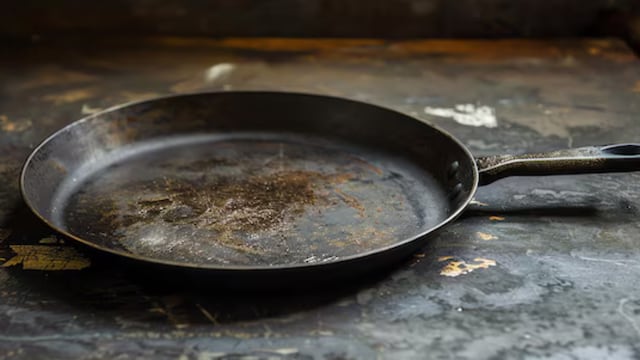 Convertí una sartén vieja en un reloj de pared: paso a paso