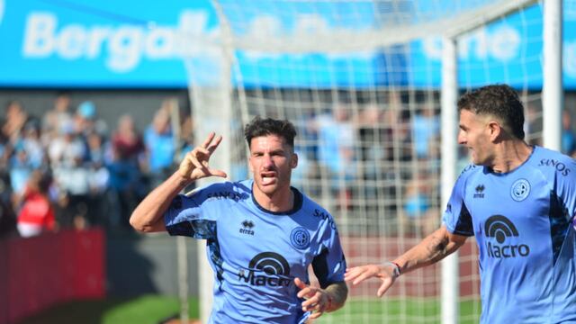 Una locura. El 2 a 0 de Belgrano en la zurda de Guillermo Pereira.