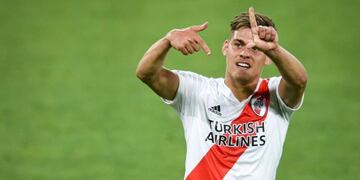 Federico Girotti es el delantero que pretende Godoy Cruz. El goleador de River Plate, de 22 años, llegaría préstamo.