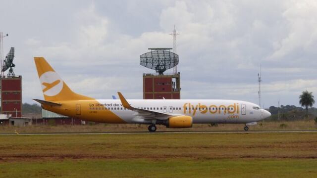 La aerolínea Flybondi comenzará a operar tres frecuencias a Puerto Iguazú