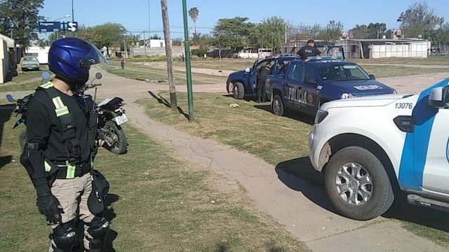 Operativo con patrulleros de la GUR y de la Policía