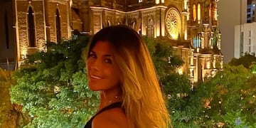 La modelo volvió a Córdoba para pasar algunos días con su familia.