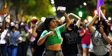 Una gran movilización ocurrió en el centro cívico. (Foto: LA VOZ DE SAN JUSTO)