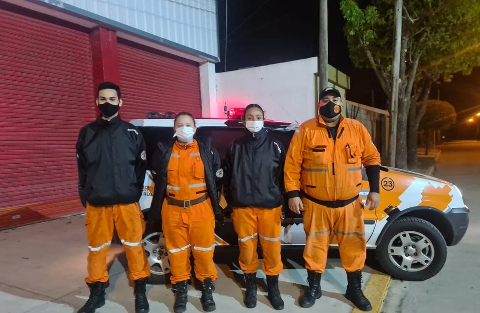 Bomberos de Arroyito participan de la búsqueda de un hombre en la localidad de Santa María de Punilla