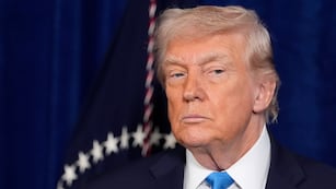 Conferencia de prensa de Donald Trump. AP