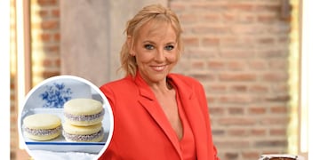 Cómo hacer la económica receta de alfajores de maicena de Jimena Monteverde en pocos pasos.