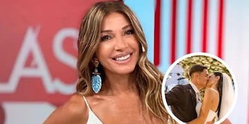 El impactante look de Catherine Fulop en el casamiento de Oriana Sabatini y Paulo Dybala
