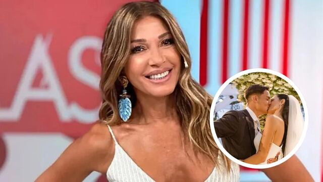 El impactante look de Catherine Fulop en el casamiento de Oriana Sabatini y Paulo Dybala