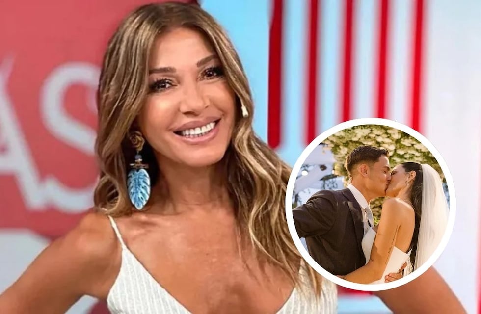 El impactante look de Catherine Fulop en el casamiento de Oriana Sabatini y Paulo Dybala