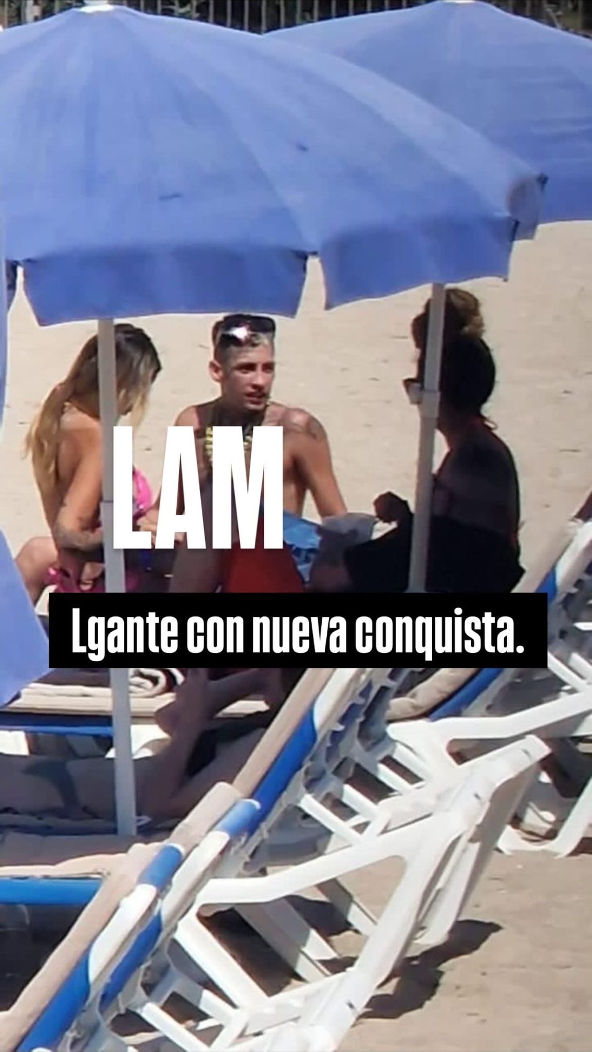 L-Gante con otra mujer tras mostrar su acercamiento con Wanda Nara