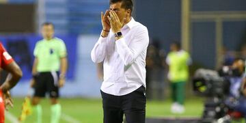 La bronca de Juan Cruz Real, entrenador de Belgrano, por el triunfo que se escapó sobre la hora (Prensa Belgrano).