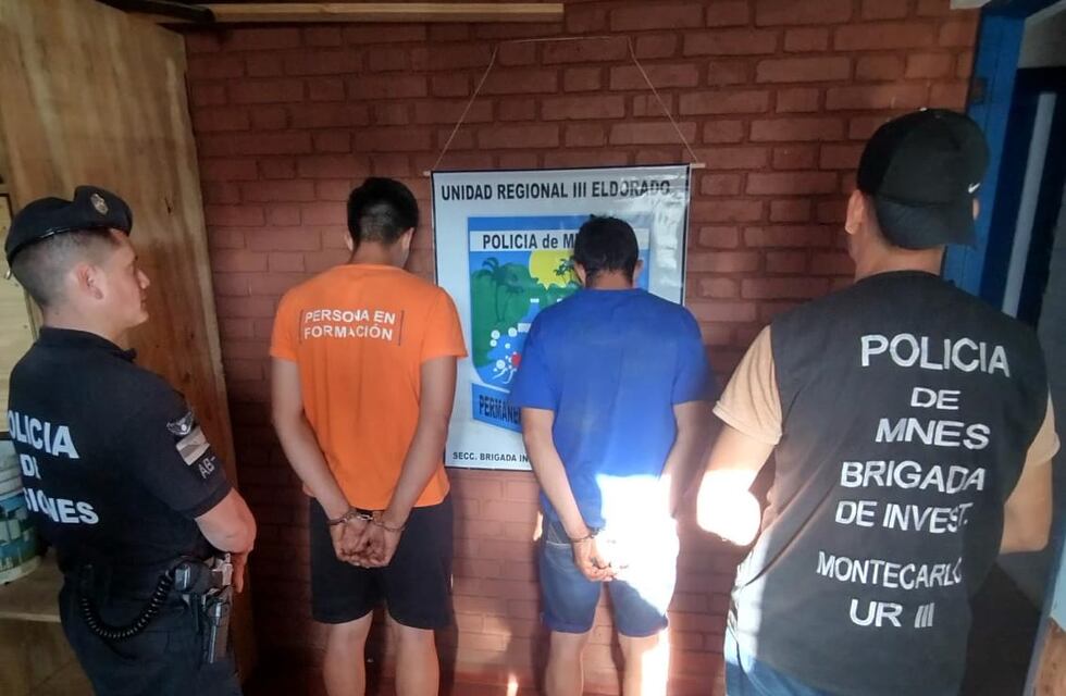 Montecarlo: dos demorados por transportar marihuana en valijas