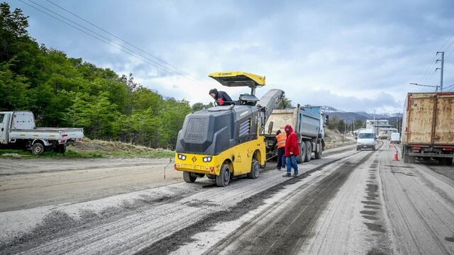 Ushuaia: continúan los trabajos de fresado en las Avenidas Héroes de Malvinas y Alem