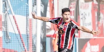 Ramiro Fergonzi convirtió para Chacarita Juniors en el partido disputado en Mendoza, ante Deportivo Maipú por la primera nacional.
