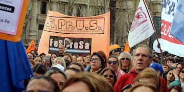 El sindicato protagonizó una de las marchas convocadas en las semanas previas a la revisión salarial.